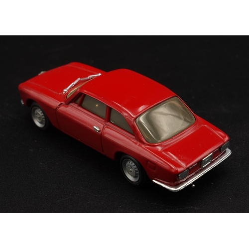 99 - 1965 ALFA-ROMEO GIULIA SPRINT STRADALE ROSSO BY PROGETTO K  Diecast metal with plastic components.