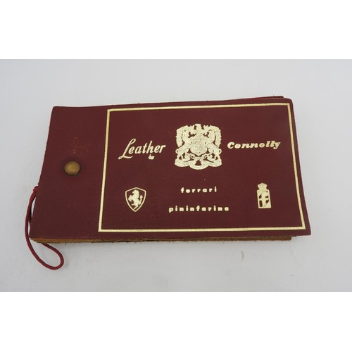 60 - FERRARI/PININFARINA/CONNOLLY LEATHER SAMPLE BOOKThis is a rare a original Connolly Brothers leather ... 
