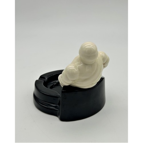 80 - MICHELIN MAN ASHTRAY, CERAMICAn attractive ceramic ashtray with a 'Michelin Man' bibendum sitting on... 