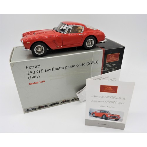 9 - 1961 FERRARI 250 SWB, 1:18 SCALE MODEL BY CMC MODELSFrom the mid-50's to the early 60's, the 250 GT ... 