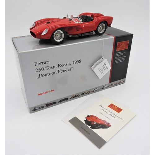 62 - 1958 FERRARI 250 TESTAROSSA, 1:18 SCALE BY CMC MODELSWith its beauty and performance, the Testa Ross... 