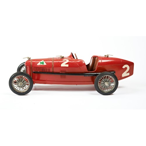 56 - ALFA-ROMEO P2 TINLATE TOY MODEL BY C.I.J.From the estate of Mr. Chris Smith of Westfield Sports Cars... 