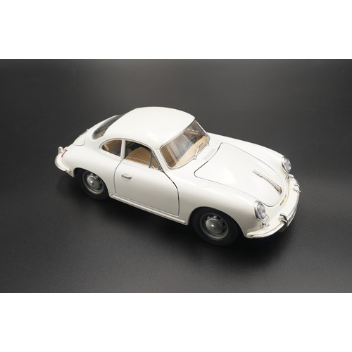 1 - FOUR 1:18 SCALE MODELS BY BBURAGOJaguar SS 100 (1937) Jaguar E-type Cabriolet (1961) Porsche 356B Ca... 