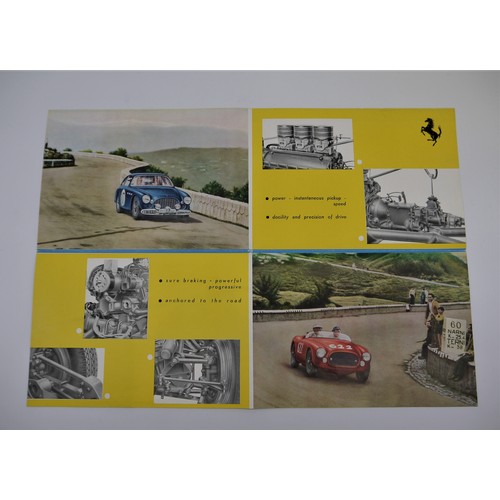 66 - FERRARI 250 MILLE MIGLIA FACTORY BROCHUREOriginal factory item showcasing Coupe and Barchetta models... 