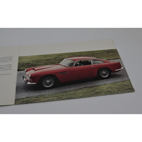 17 - 1960 - 61 ASTON-MARTIN DB4 BROCHUREOriginal UK market sales brochure illustrating and describing the... 