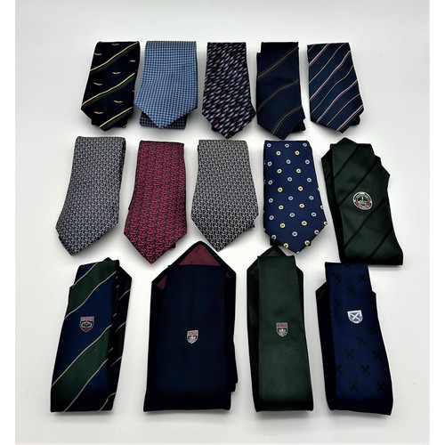18 - COLLECTION OF LE MANS, BRDC, ECURIE ECOSSE AND ASTON-MARTIN TIES14 in total, including Hermes ties a... 