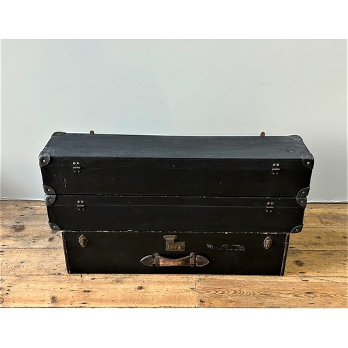 99 - THREE PRE-WAR LUGGAGE TRUNKSThree 1930s motor luggage cases.  