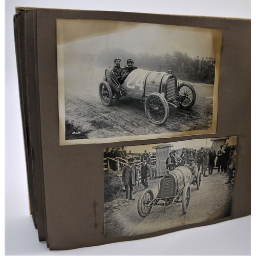 167 - 1909 COUPE DES VOITURETTES PHOTOGRAPH ALBUMThis is a photo album containing 69 photos depicting the ... 