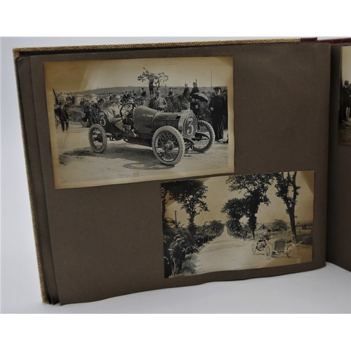 167 - 1909 COUPE DES VOITURETTES PHOTOGRAPH ALBUMThis is a photo album containing 69 photos depicting the ... 