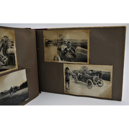 167 - 1909 COUPE DES VOITURETTES PHOTOGRAPH ALBUMThis is a photo album containing 69 photos depicting the ... 