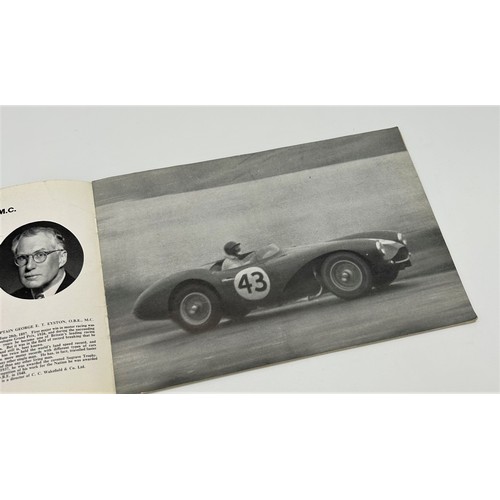 169 - 1952 BELGIAN GRAND PRIX PROGRAM, AND OTHER MOTORSPORT ORIENTATED MATERIALIncludes:Background to Vict... 