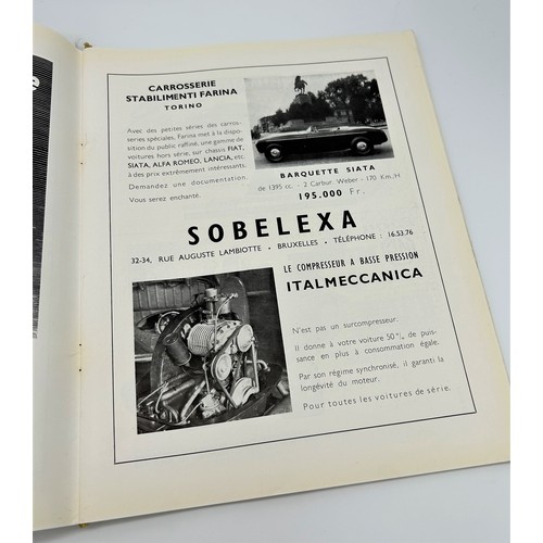 169 - 1952 BELGIAN GRAND PRIX PROGRAM, AND OTHER MOTORSPORT ORIENTATED MATERIALIncludes:Background to Vict... 