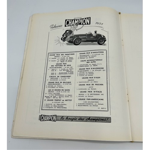 169 - 1952 BELGIAN GRAND PRIX PROGRAM, AND OTHER MOTORSPORT ORIENTATED MATERIALIncludes:Background to Vict... 