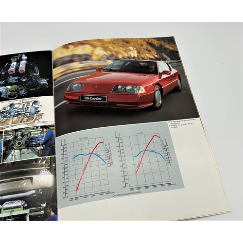 168 - MASERATI, FERRARI, RENAULT ALPINE SALES MATERIALPeriod promotional brochures, including a Maserati 3... 