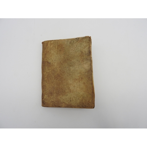 278 - A LATE 18TH/ EARLY 19TH CENTURY MARITIME LOG BOOK, the velum leaf book filled with copious notes rel... 