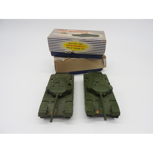 288 - TWO DINKY SUPERTOYS 651 CENTURION TANKS, in original boxes