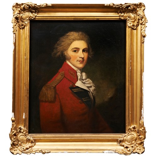 402 - A LATE 18TH CENTURY PORTRAIT OIL PAINTING, of Sir George Montgomery, (1763-1831) Lieutenant Colonel ... 