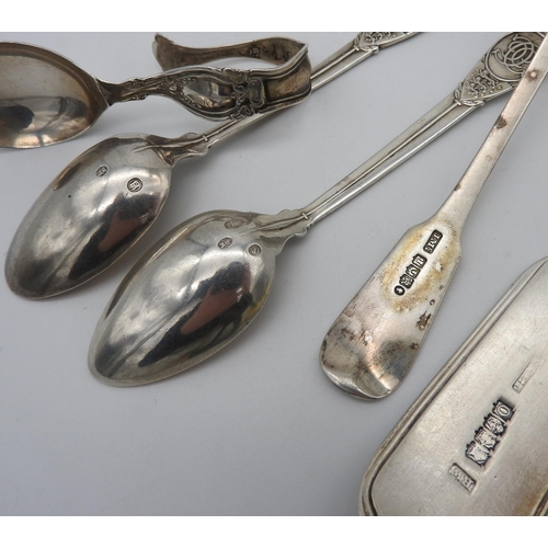 512 - A PAIR OF DANISH SILVER CROWN DECORATED SPOONS AND AN IRISH SILVER BASTING SPOON, along with a silve... 