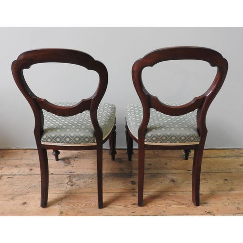 71 - A MATCHED SET OF SIX HOOP BACK DINING CHAIRS, comprising of four Victorian chairs and two 20th centu... 