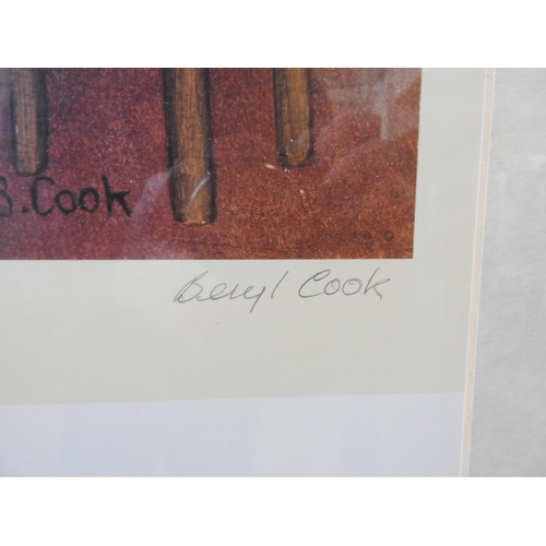 380 - BERYL COOK (1926-2008) 'LADIES WHO LUNCH' SIGNED LIMITED EDITION PRINT, numbered 396/650, signed in ... 