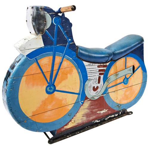 301 - A VINTAGE FAIRGROUND CAROUSEL MOTORCYCLEMID 20TH CENTURY91cm highProvenance: From the private collec... 