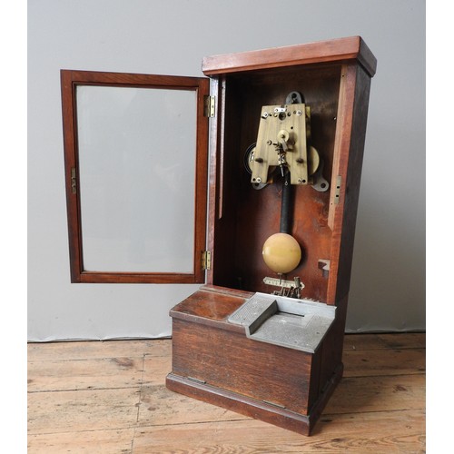 118 - A VINTAGE OAK CASED BLICK TIME RECORDER, circa 1930,