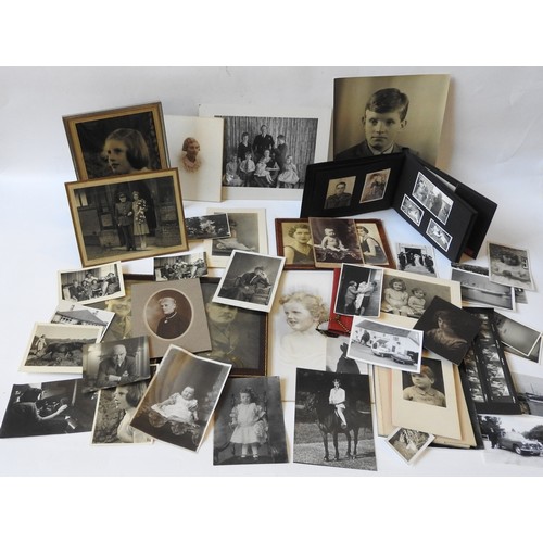 93 - A QUANTITY OF VINTAGE PHOTOGRAPHS, including Masonic portraits