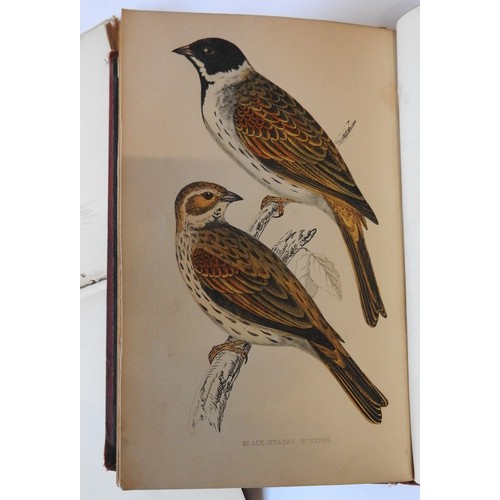 88 - SIX VOLS 'BRITISH BIRDS' BY REV. F. O. MORRIS, each volume with over forty colour engravings, along ... 