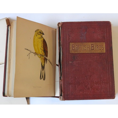 88 - SIX VOLS 'BRITISH BIRDS' BY REV. F. O. MORRIS, each volume with over forty colour engravings, along ... 