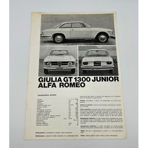 1965 ALFA-ROMEO SPRINT GT AND GTC BROCHUREAn original factory