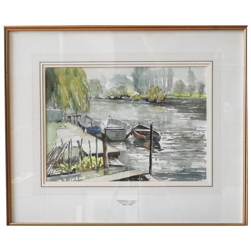 233 - WILL RAYMONT (1904-1986) 'MOORINGS-HENLY' WATERCOLOUR/PAPER, signed in lower right corner27 x 38 cm... 