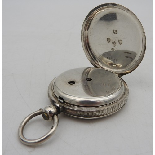 291 - A SILVER POCKET WATCH AND 'THREEPENCE' BROOCH, LATE VICTORIAN, the pocket watch bears the mark of Fr... 