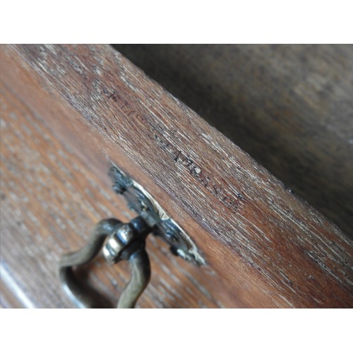 74 - A GOTHIC REVIVAL OAK WRITING TABLE BY GILLOWS, LATE 19TH CENTURY, attributed to A.W.N Pugin, three b... 