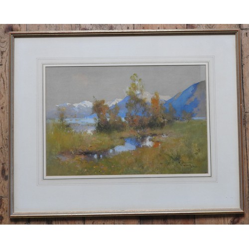 237 - GRAHAM PETRIE RI, ROI (1859-1940) 'AUTUMN-LOCARNO' WATERCOLOUR/PAPER,signed in bottom right corner, ... 