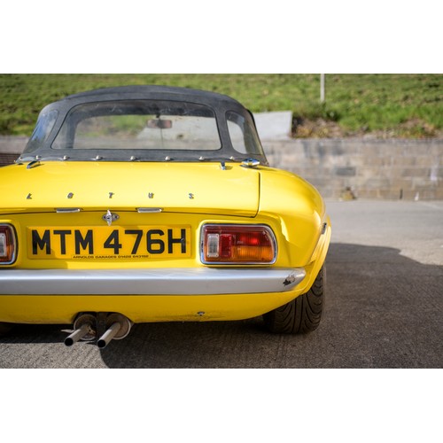 16 - 1969 LOTUS BRM ELAN PHASE IIIRegistration Number: MTM 476HChassis Number: 45/9098Recorded Mileage: c... 