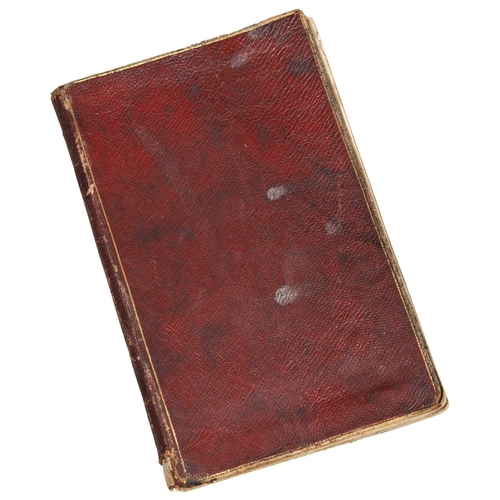 246 - A VICTORIAN HANDWRITTEN LEATHER BOUND NOTE BOOK INSCRIBED MARY PEARSON DECEMBER 18TH, 1868 containin... 