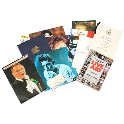 175 - A GOOD COLLECTION OF POP CONCERT PROGRAMMES , ephemera and associated material including Michael Jac... 