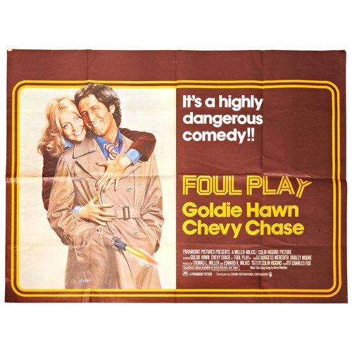 145 - FOUL PLAY; ORIGINAL 1978 UK QUAD POSTER, in Praise of Older Women, 1979 UK Quad, Nijinsky, 1980 UK q... 