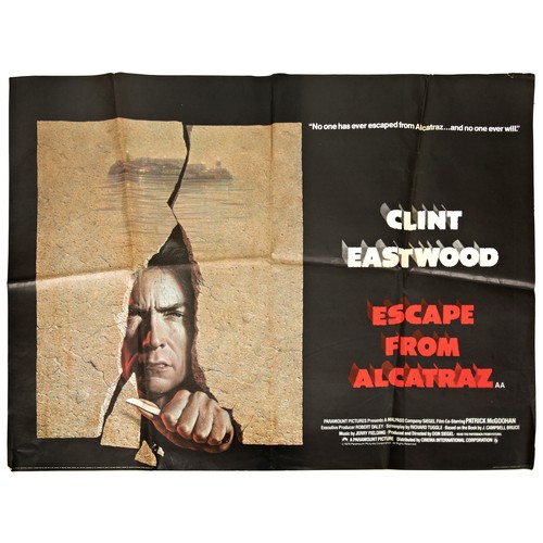 144 - ESCAPE FROM ALCATRAZ; ORIGINAL 1979 UK QUAD POSTER, Love and Bullets, original 1979 UK quad poster. ... 