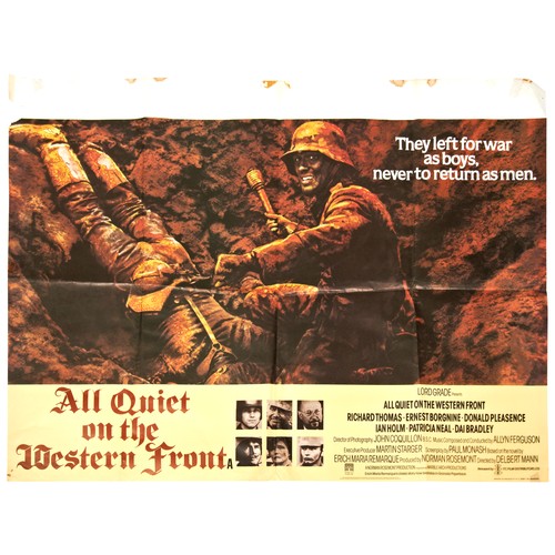 142 - BOYS FROM BRAZIL; original 1978 uk quad poster and All Quiet on the Western Front, original 1979 uk ... 