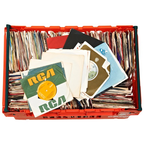 168 - 7 INCH SINGLES, APPROXIMATELY 350, various artists spanning the 1950s- 1990s including pop, classics... 