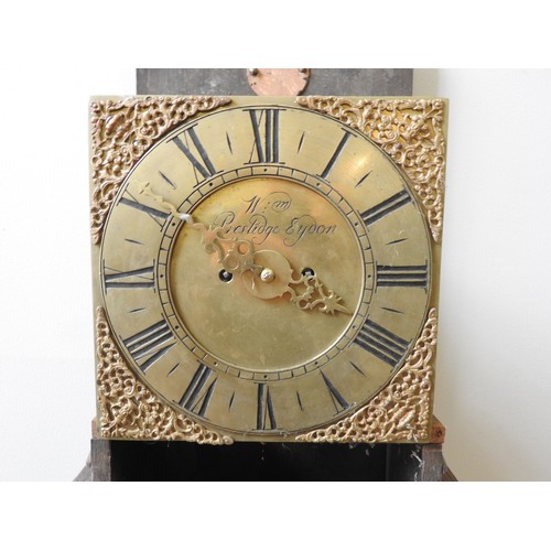 248 - A 8-DAY DOUBLE FUSEE CLOCK MOVEMENT, LATE 18TH CENTURY, 25 cm brass dial signed William Prestidge, E... 