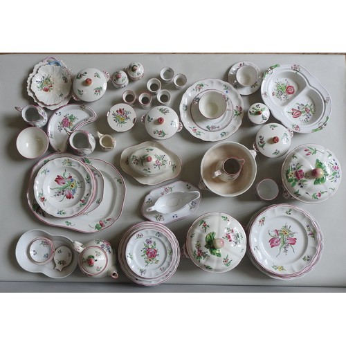 164 - A LUNEVILLE PART DINNER SERVICE AND OTHER CERAMICS AND A QUANTITY OF COPELAND SPODE IN THE STYLE OF ... 