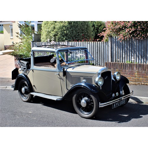 35 - 1934 AUSTIN 10 CABRIOLETRegistration Number: AYU 666Chassis Number: G38952- First owner for 56 years... 