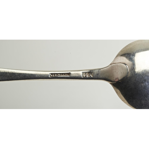 73 - A PAIR OF IRISH PROVINCIAL TABLE SPOONS, CORK C.1760. A good pair of table spoons each having the St... 