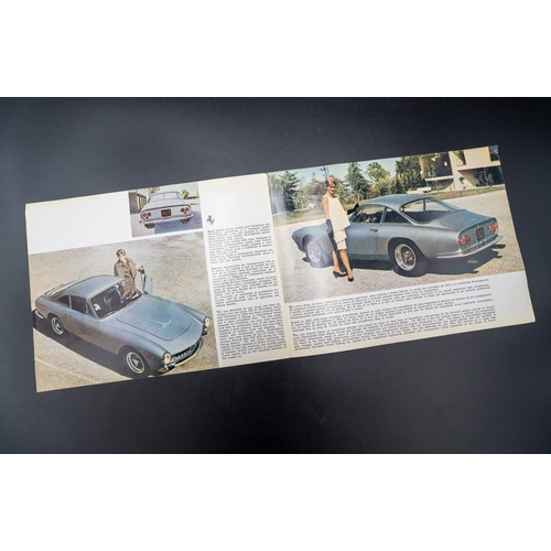 11 - 1963 FERRARI 250 GT BERLINETTA BROCHUREA 4-page folded 250GT Berlinetta Sales Brochure. In Italian, ... 