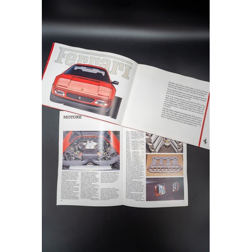 4 - FERRARI 348 PRESS PACK Original 1989 English press release pack for the Ferrari 348, includes four b... 