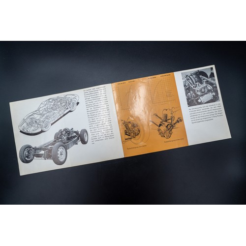 27 - 1964 PORSCHE 904 GTS BROCHUREA rare 'TYP 904' Porsche Carrera GTS sales brochure from 1964. Staple b... 