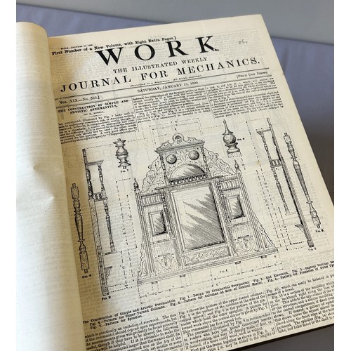 508 - WORK: THE ILLUSTRATED WEEKLY JOURNAL FOR MECHANICS Published by London Cassell and Company Ltd, 1891... 