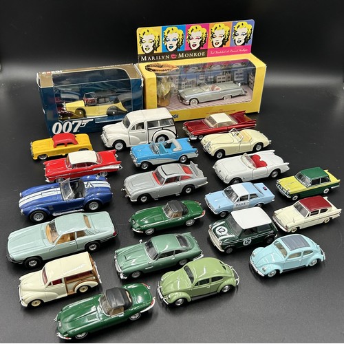 517 - A SELECTION OF EARLY POST-WAR DESIGN DIECAST MODEL CARSBy Dinky, Corgi, Matchbox and Days Gone, amon... 